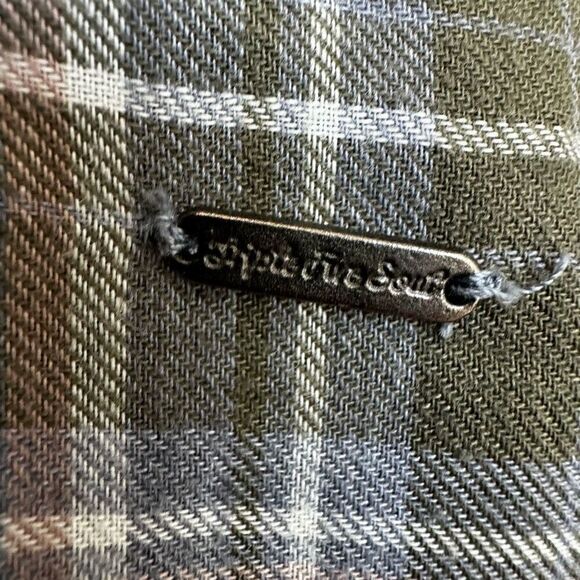 Triple Five Soul Plaid Lace Up Tunic Top - Picture 10 of 11